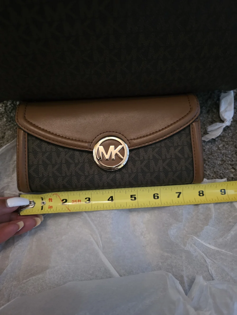 Michael Kors Brown Signature Backpack with Wallet - NWT